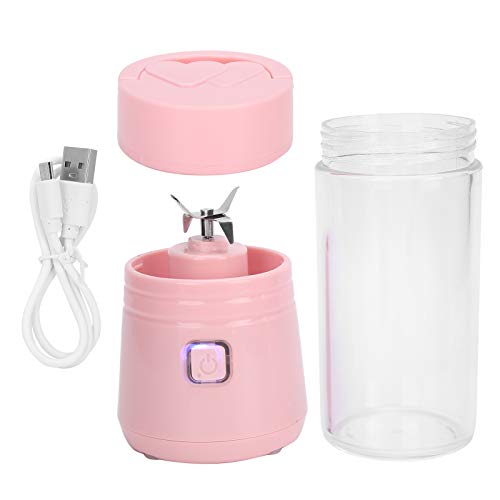 Blender Mixer, Portable Daily Collection Blender Mini Oplaadbare Juicer Cup Cocktail Smoothie Maker Personal Blender High Speed ??Fruits Juices Extractor Blender Mixer voor fruit Babyvoeding(roze)