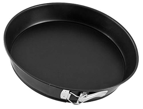Zenker Conische springvorm 32 cm BLACK METALLIC, bakvorm met platte bodem, taartvorm met hoogwaardige anti-aanbaklaag, (kleur: zwart), aantal: 1 stuk