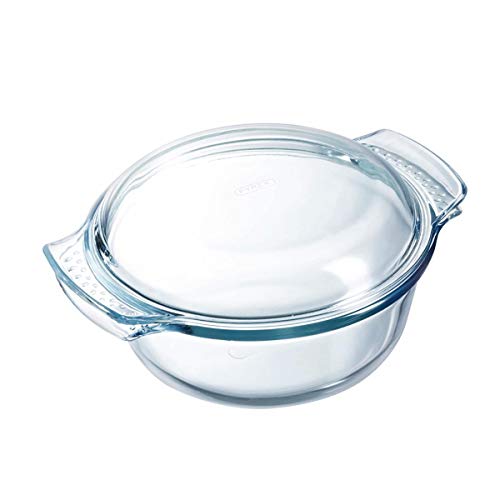 Pyrex 118A000 glazen ronde braadpan, 4,9 Liter