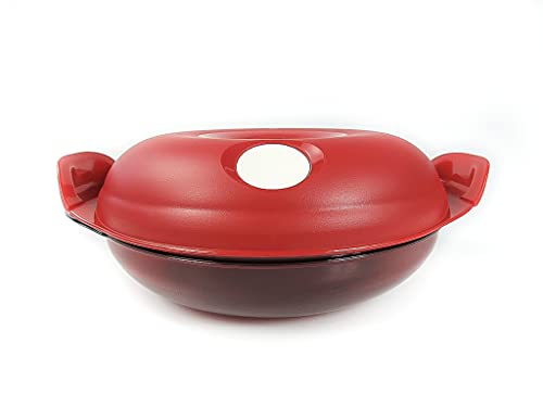 TUPPERWARE magnetron Micro-Fix 700 ml rood rond I50 micro pot magnetron