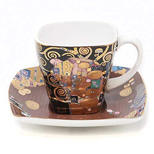 Goebel 66884743 Espresso Cup and Saucer with Gustav Klimt Fulfilment Design