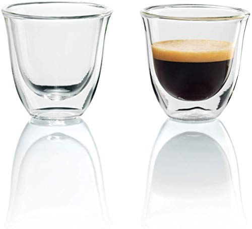 De'Longhi 5513214591 Geïsoleerde Espresso-Glazen, Set van 2 Thermoglazen