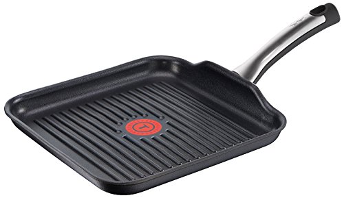 Tefal Talent Pro E44040 Grillpan, 26 cm, Geschikt Voor Inductie, Anti-Aanbaklaag, Zwart