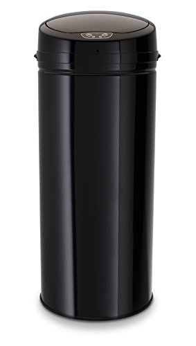 Echtwerk EW-AE-0240 roestvrijstalen afvalemmer 42L met IR-sensor, Inox Black