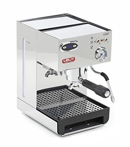 Lelit Anna PL41TEM Semi-professioneel koffiezetapparaat voor espresso-overtrek, cappuccino-pads, temperatuurregeling via PID-besturing, roestvrijstalen behuizing, 2 liter, zilver