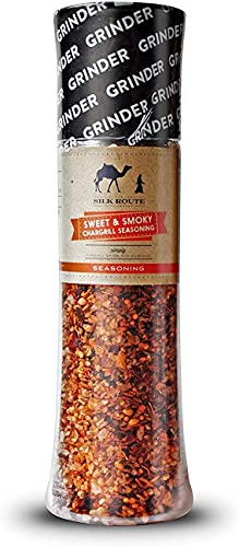 Veelzijdige Sweet & Smoky Seasoning & BBQ Rub Kruidenmolen 245g Perfect voor alle soorten Vlees Makkelijk te gebruiken BBQ Kruiden