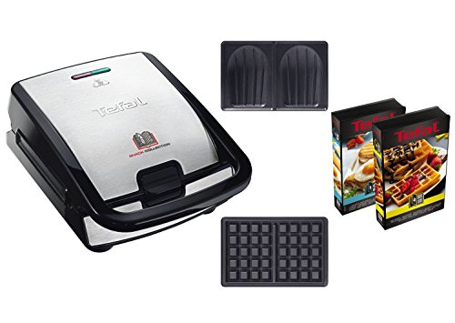 Tefal sw853d12 Snack Collection Wafelijzer en sandwiches zwart/roestvrij staal