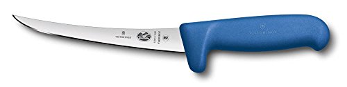 Victorinox Keukenmes Fibrox Safety Grip uitbeenmes Norm. Schl.flex.Kl.blauw 15cm 15 cm mes, nylon, zwart