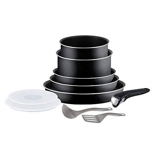 Tefal L2009802 Ingenio Essential Kookgereiset, 10-Delig, Zwart