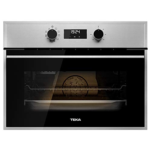 Teka inbouw-compacte bakoven HSC 635, glas/metaal, zwart/roestvrij staal