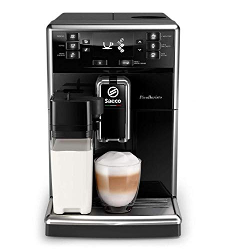 Saeco Espressomachine PicoBaristo - 10 Koffievariëteiten - 1 Gebruiksprofiel - Geintegreerde melkbeker -Automatische reiniging - Keramische molen - Aanraakdisplay - Afneembare zetgroep - SM5460/10