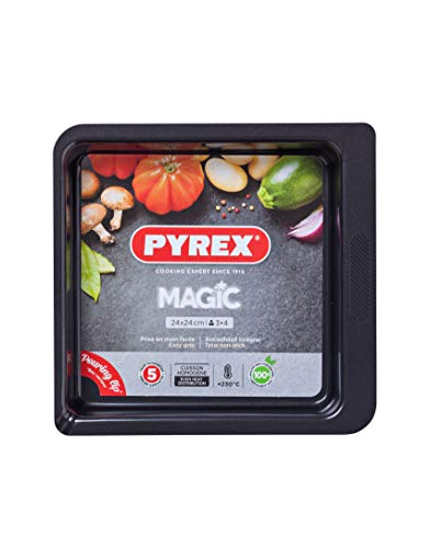 Pyrex Mg24Sr6 Ovenschaal, Metaal, Noire