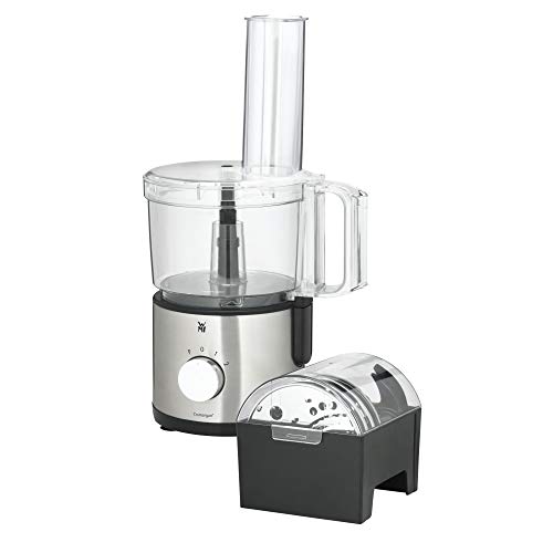 WMF Kult X Edition Keukenmachine, hakmolen met 5 accessoireschijven, kneedmes, stop, roestvrijstalen mes, houder 2,0 l, 500 W
