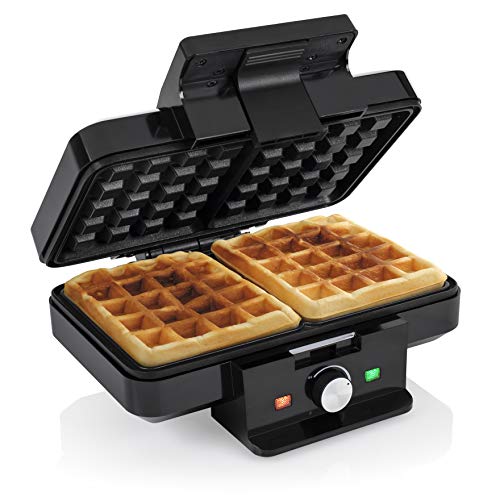 Tristar WF-1165 Wafelijzer – Twee wafels per keer – Anti-aanbaklaag, Zwart, 1000 Watts