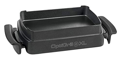 Tefal Snacking & Baking accessoire XA7268 voor OptiGrill - Gegoten aluminium anti-aanbakplaat - Geschikt voor 3 tot 5 personen