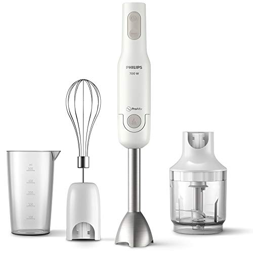 Philips ProMix-staafmixer Daily Collection - Met Turbo functie - 700 Watt - Ergonomisch design - Inclusief garde, maatbeker en fijnsnijder - Snel ontkoppelingssysteem - HR2543/00