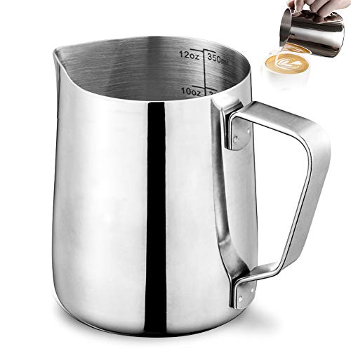 Melkkruik 350 ml 12 oz Espresso Melk Frothing Pitchers 304 RVS Barista Cup voor het maken van koffie cappuccino