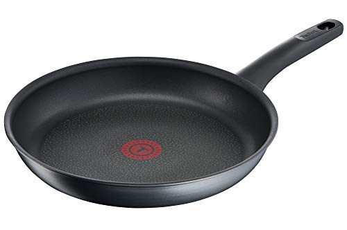 Tefal TITANIUM FUSION koekenpan 28 cm excellence 3 keer langer hard fusion geborstelde thermo spot inductie koekenpan zeer slijtvast anti-aanbaklaag inductiepannen G1240623