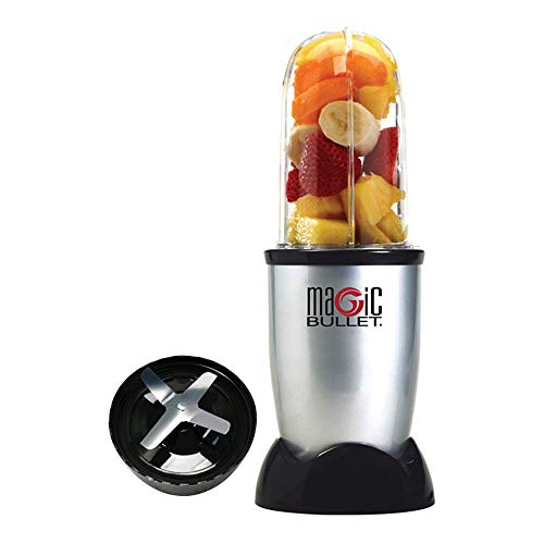 Nutribullet MBR-0328 blender, 0,53 l, compact, hoge snelheid, voor smoothies van groenten en fruit, kunststof, BPA-vrij, 200 W, receptenboek in Spaanse taal, vaatwasmachinebestendig, grijs