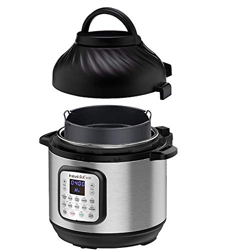 Instant Pot Duo Crisp + Air Fryer 8L Multicooker 11-in-1 snelkookpan, sautés, steaks, Slow Cooker, Sousvides, Warms, air Fries, roasts, Bakes, Broil en dehydrateert.