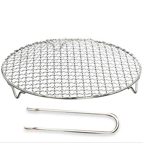 OUKEYI Ronde Barbecue Draadrek Dia 8.5 "Multifunctionele Grill Koelrek BBQ Accessoires Grill Net voor Instant Pot/Snelkookpan