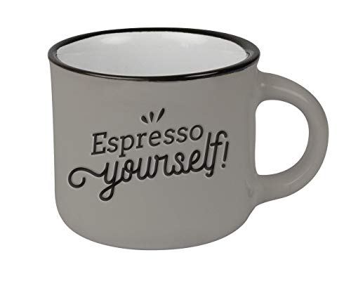 Espressokop vintage| mini keramische mok om cadeau te geven | 95 ml | Espresso Yourself