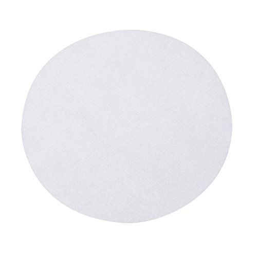 100 stks ronde barbecue papier non-stick bakken geroosterde papier mat olie-absorptie oven papier hittebestendig bakpapier(10 Inch)