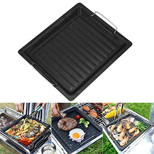 Barbecue Bakplaat Pan, Non-stick Griddle Plate Pan Barbecue Bakplaat Pan Kookplaat Tray Tool Buiten Koekenpan