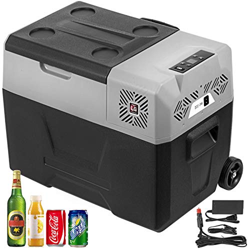 VEVOR 30L Auto Koelkast Compressor Koelbox Roestvrijstalen Vakantie-isolatiebox Mini koelkast Koelbox Auto en stopcontact