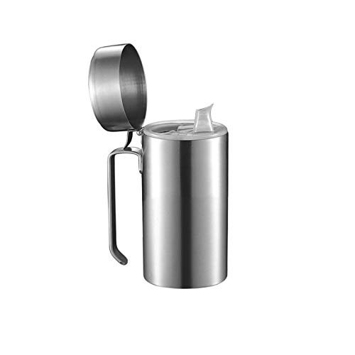 Olie Pot Fles Roestvrij Staal Olijfolie Dispenser, Olie Drizzler Azijn Giet Met Filter, Mond Cover, Olie Kan Dispenser Pot Lekbestendige Olie Opslag Olie Container voor Keuken Koken BBQ