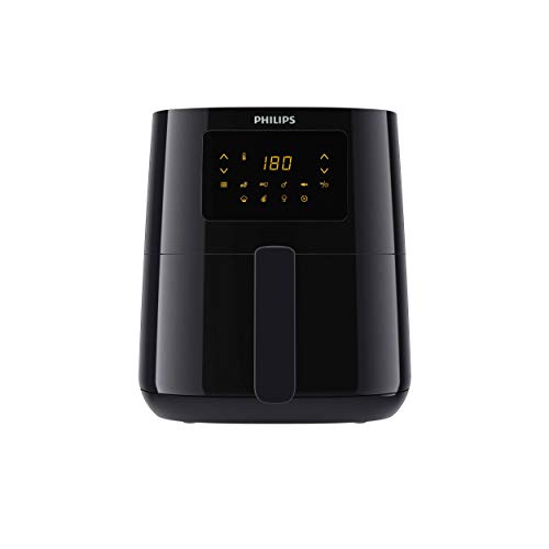 Philips HD9252/90 Airfryer Original heteluchtfriteuse, 1400 watt, voor 2-3 personen, 800 g/4,1 l, digitaal display, zwart