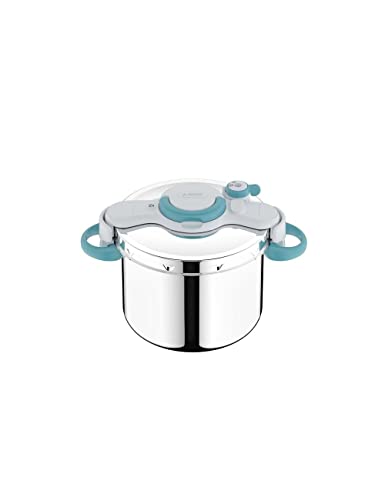 Seb ClipsoMinut' Easy+ 9 l, inklapbare handgrepen, snelkookpan, inductie, boek met 100 recepten, snelkookpan van roestvrij staal, eenvoudig te bedienen, gemaakt in Frankrijk P4904916