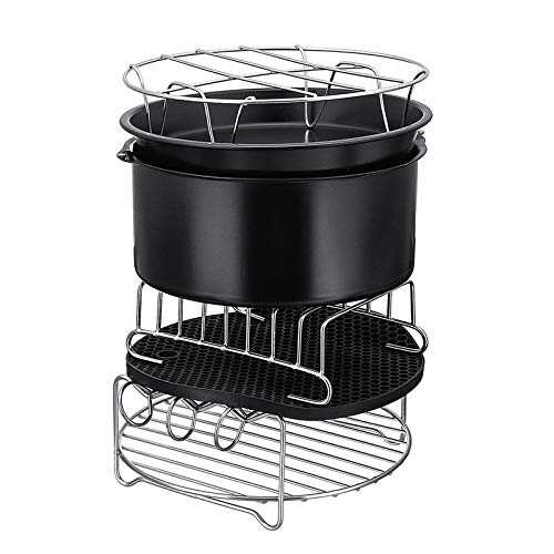 MagiDeal 12 stks/set 9Inch Lucht Friteuse Accessoires voor Gowise Phillips Cozyna en Secura Fit alle Airfryer 4.2 5.3 5.8QT