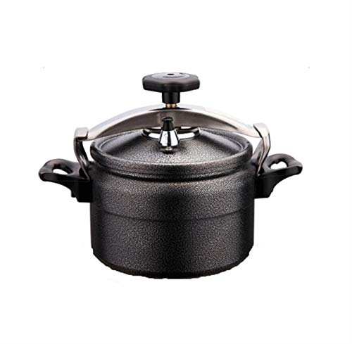 Snelkookpan, aluminium explosiebestendig snelkookpan, kampeerkoker, kan worden gebruikt in de keuken, Hotel Restaurant 3L, 4L, 5L (Color : Black, Size : 5L)