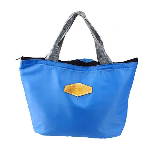 Pistaz Aquarel blauw geïsoleerde koeltas koelbox herbruikbare picknicktas bento-tas voor mannen vrouwen kinderen werk reizen school