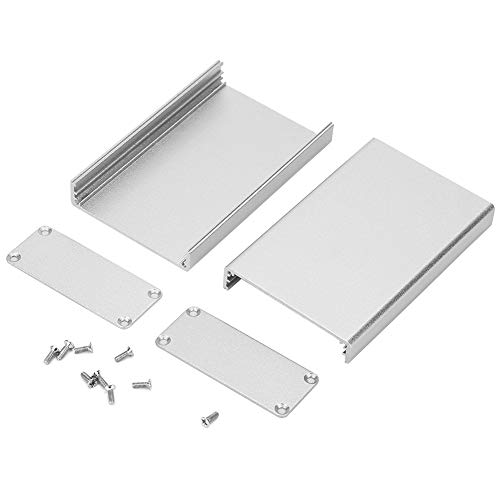 Aluminium koelbox - Aluminium behuizing P CB Instrumentenschaal Elektronische koelbox Zilver 20 * 50 * 80 mm