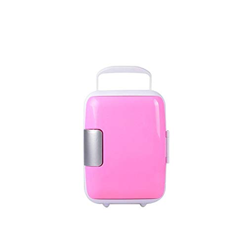 YY Universele Auto Mini Koelkast Draagbare vriezer Koelbox 4L Voedsel Fruit Storage Koelkast Compressor voor for BMW E60 F10 PEUGEOT 206 (Color Name : Pink)