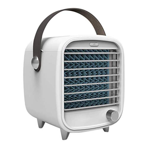 Slaapkamerventilator Draagbare LED-airconditioner Kleine USB Desktop-koelventilator Ingebouwde koelbox