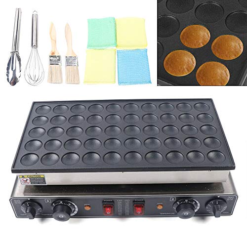 Wafelmachine voor pannenkoeken, 50 rasters, wafelmachine, bubble Egg, wapel, roestvrij staal, elektrische mini-dutch, pannenkoekmachine, 1700 W