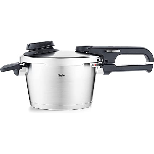 Fissler Vitavit Premium / snelkookpan (2,5 L, Ø 18 cm) roestvrij stalen stoompan, 4 gaarstanden, incl. inzet - inductie