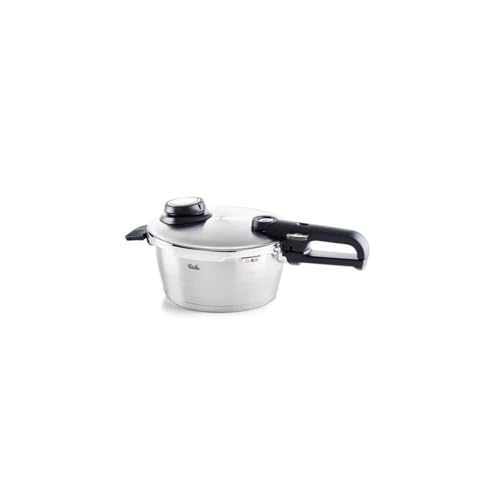 Fissler Vitavit Premium snelkookpan (3,5 l, Ø 22 cm), drukpan van roestvrij staal, 4 kookstanden, met mand, geschikt voor inductie