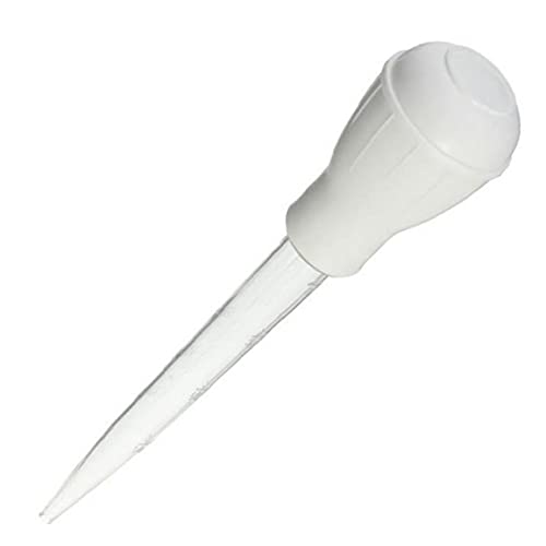 Turkey Baster Barbecue Rubber Head Plastic Pipette Meat Baster Syringe BBQ Drip Tube White