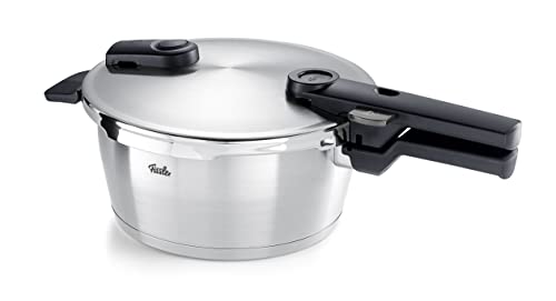 Fissler Vitaquick Premium/snelkookpan (3,5 L, Ø 22 cm) roestvrijstalen stoompan, 2 gaarstanden, Made in Germany - inductie