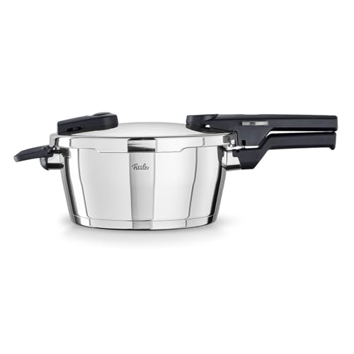 Fissler Vitaquick snelkookpan, 3,5 l, Ø 22 cm, roestvrij staal, 2 kookstanden, Made in Germany, inductie