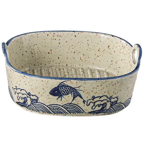 Kleine keramische ovenschaal - bakvorm ovenvorm met keramische handgrepen voor lasagne, tiramisu